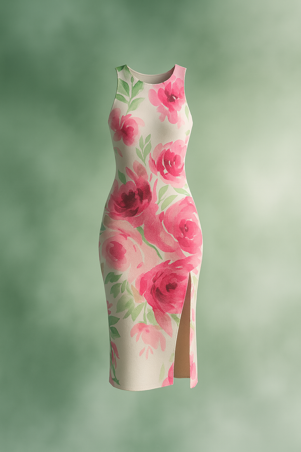 Women's Capri Floral Bodycon