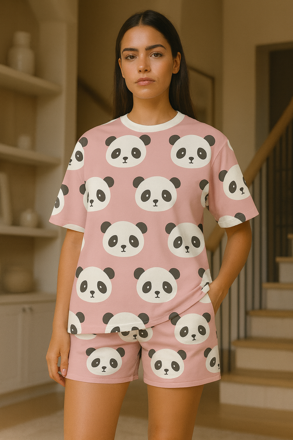 Cute Panda Oversized T-shirt