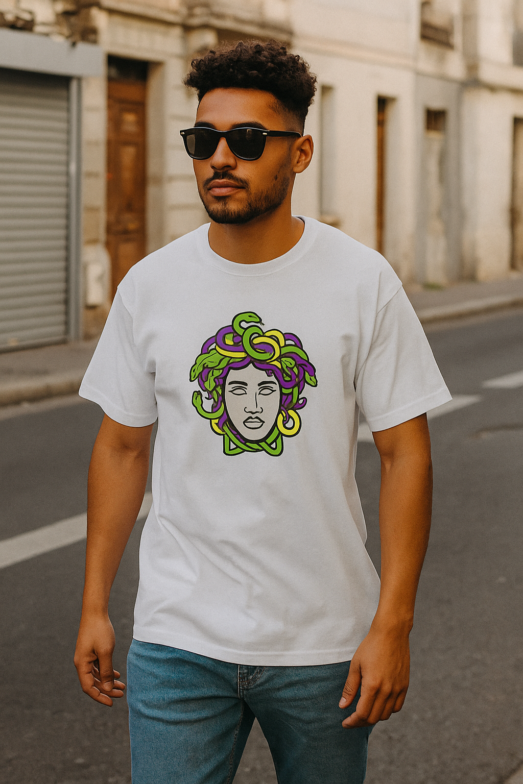 Medusa Snake Hair Art T-Shirt