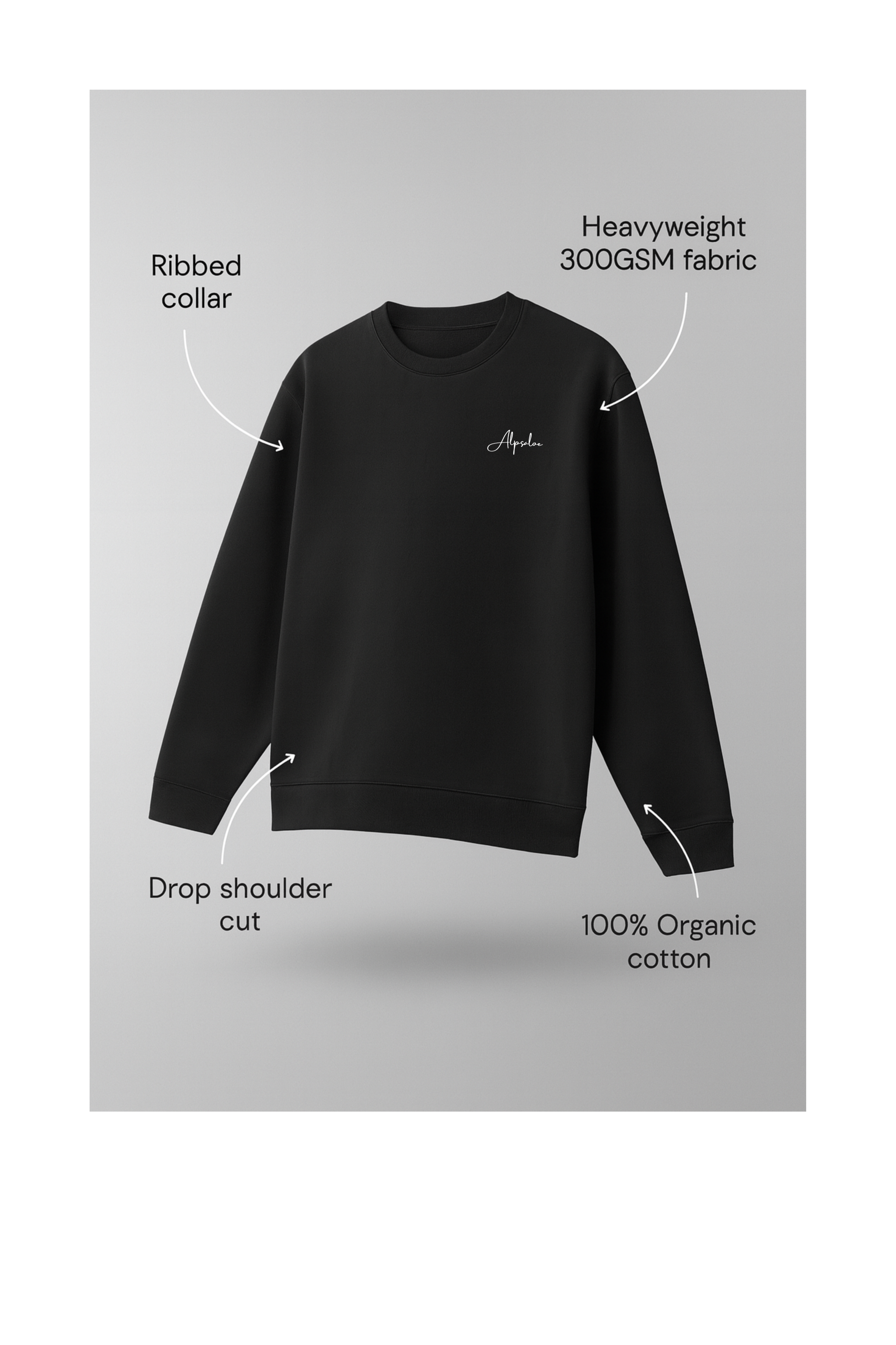 Signature Fine Embroidery Unisex Sweatshirt