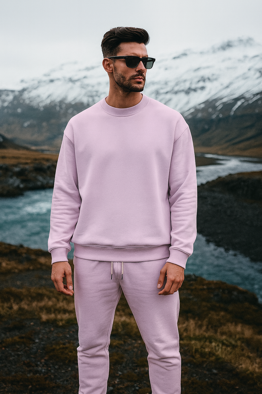 Cozy Fleece Baby Pink Unisex Joggers