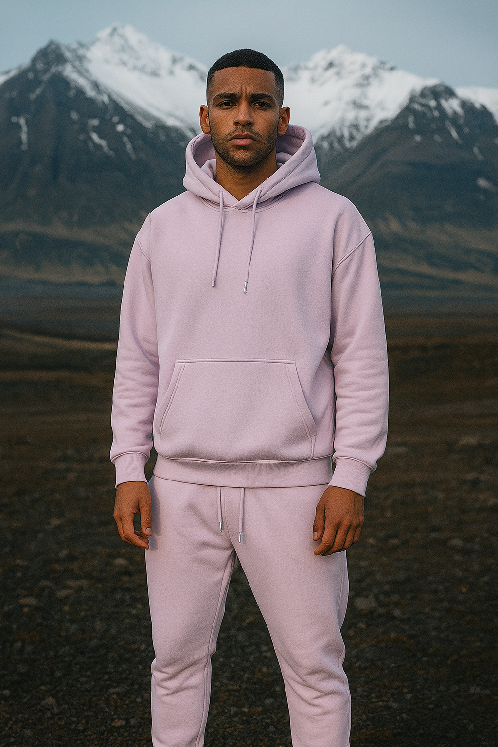 Oversized Cozy Fleece Baby Pink Unisex Hoodie