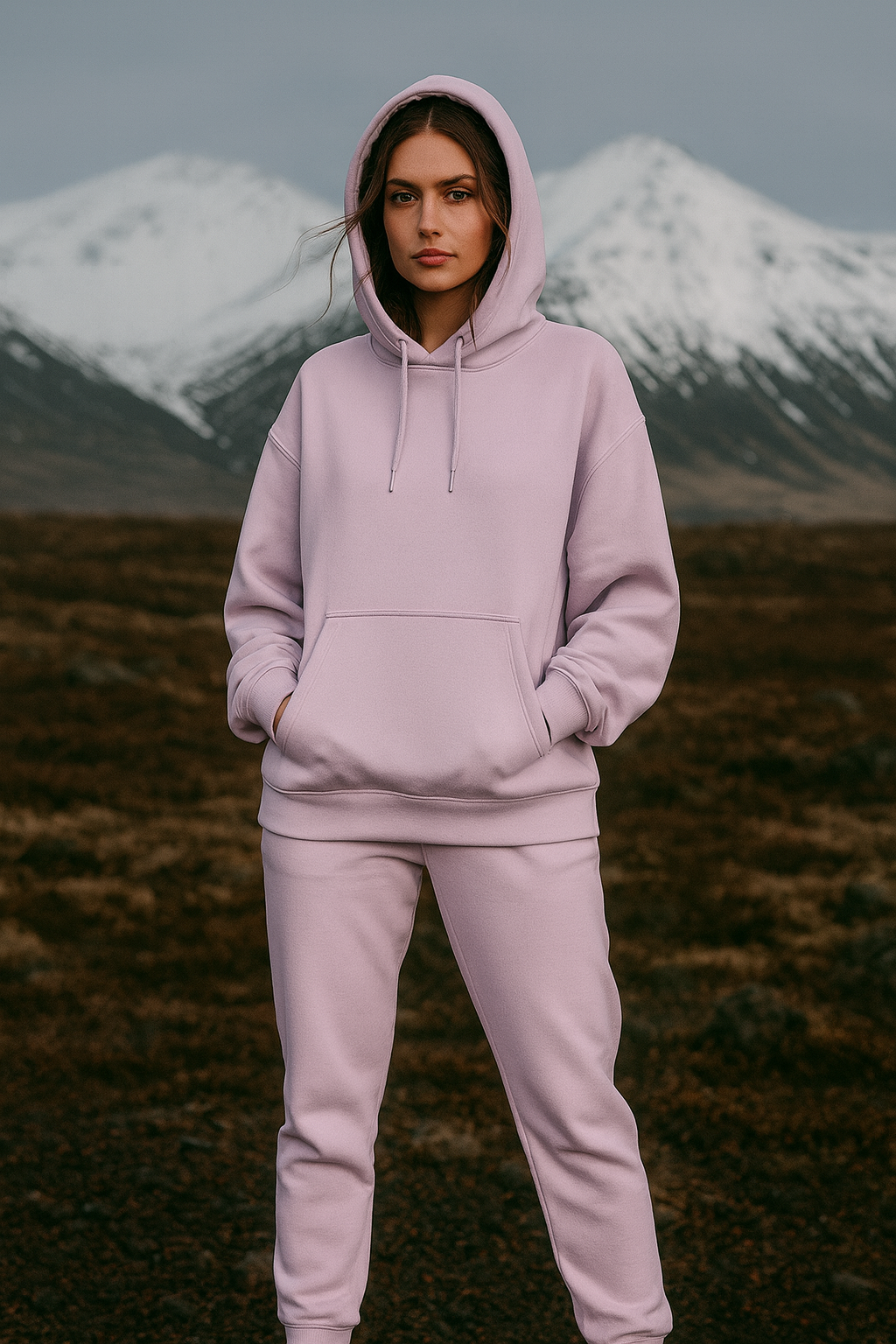 Oversized Cozy Fleece Baby Pink Unisex Hoodie