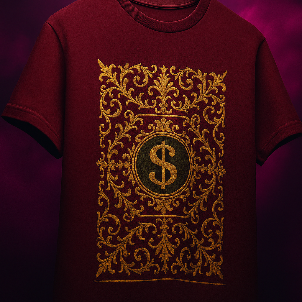 Gold Dollar Sign Premium T-Shirt