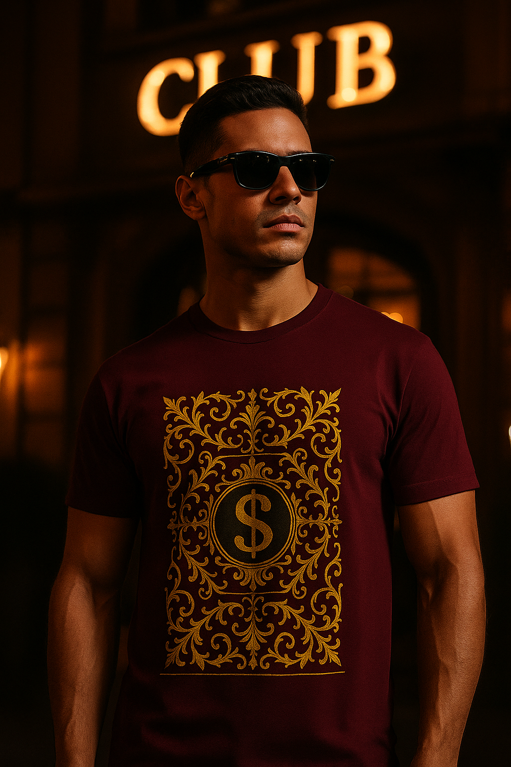 Gold Dollar Sign Premium T-Shirt