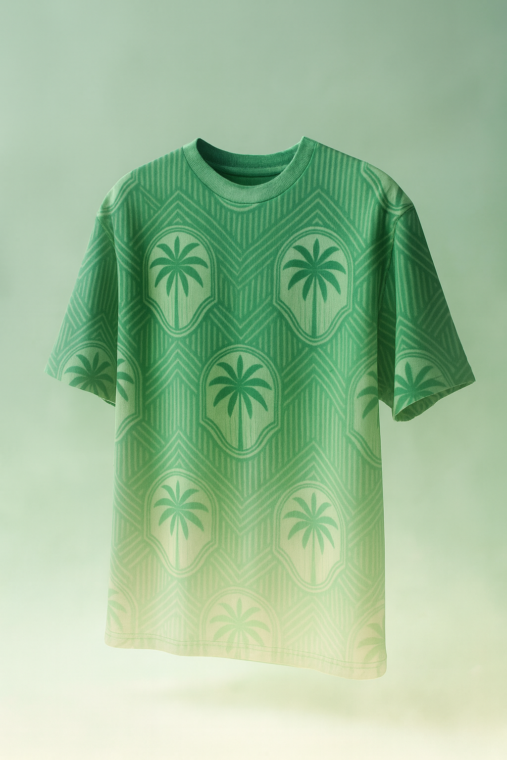 Tropical Palm Tree Oversized T-Shirt