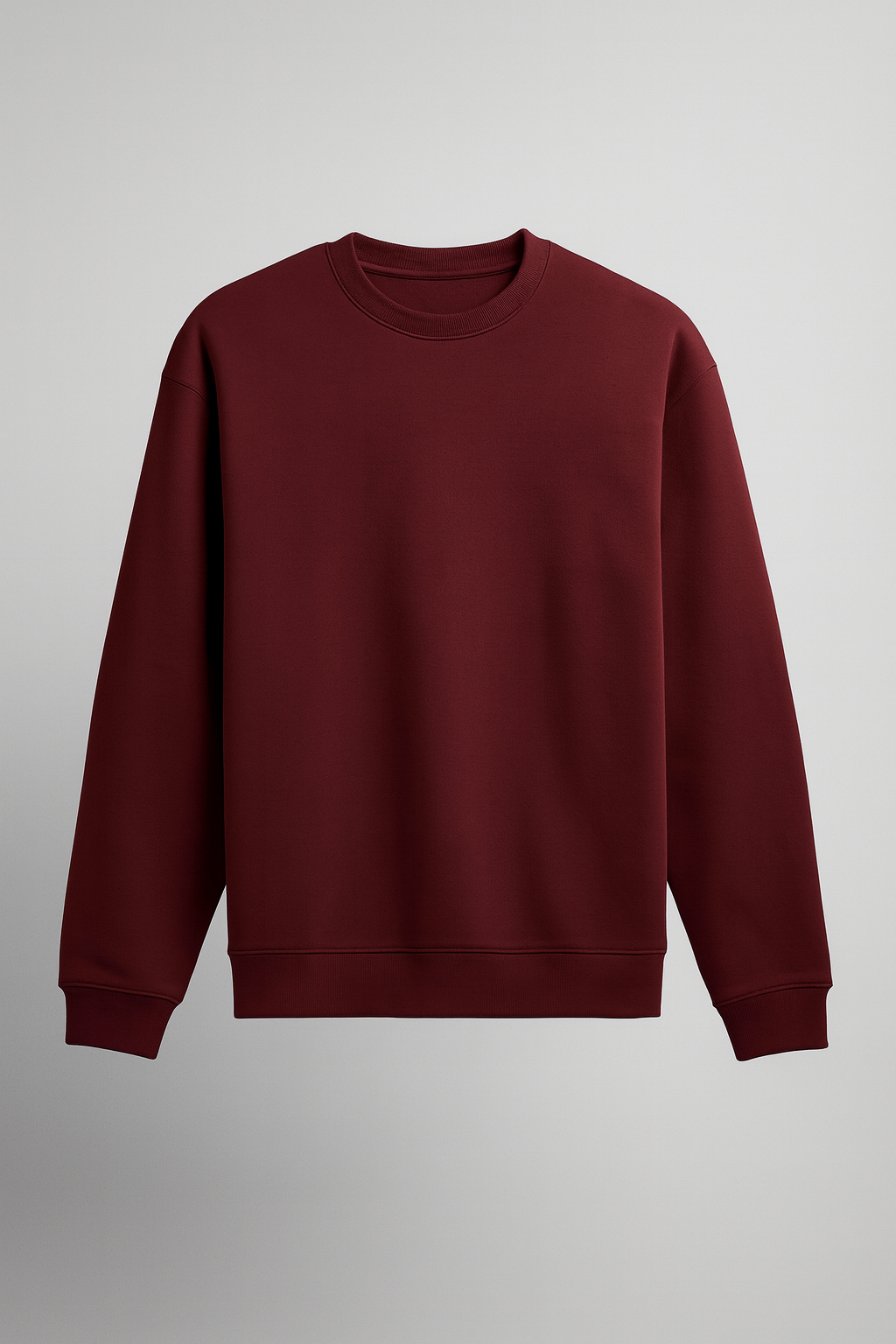 Oversized Cozy Fleece Maroon Unisex Sweatshirt